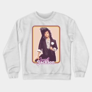 Janet Jackson /\/\/ 80s Aesthetic Retro Fan Design Crewneck Sweatshirt